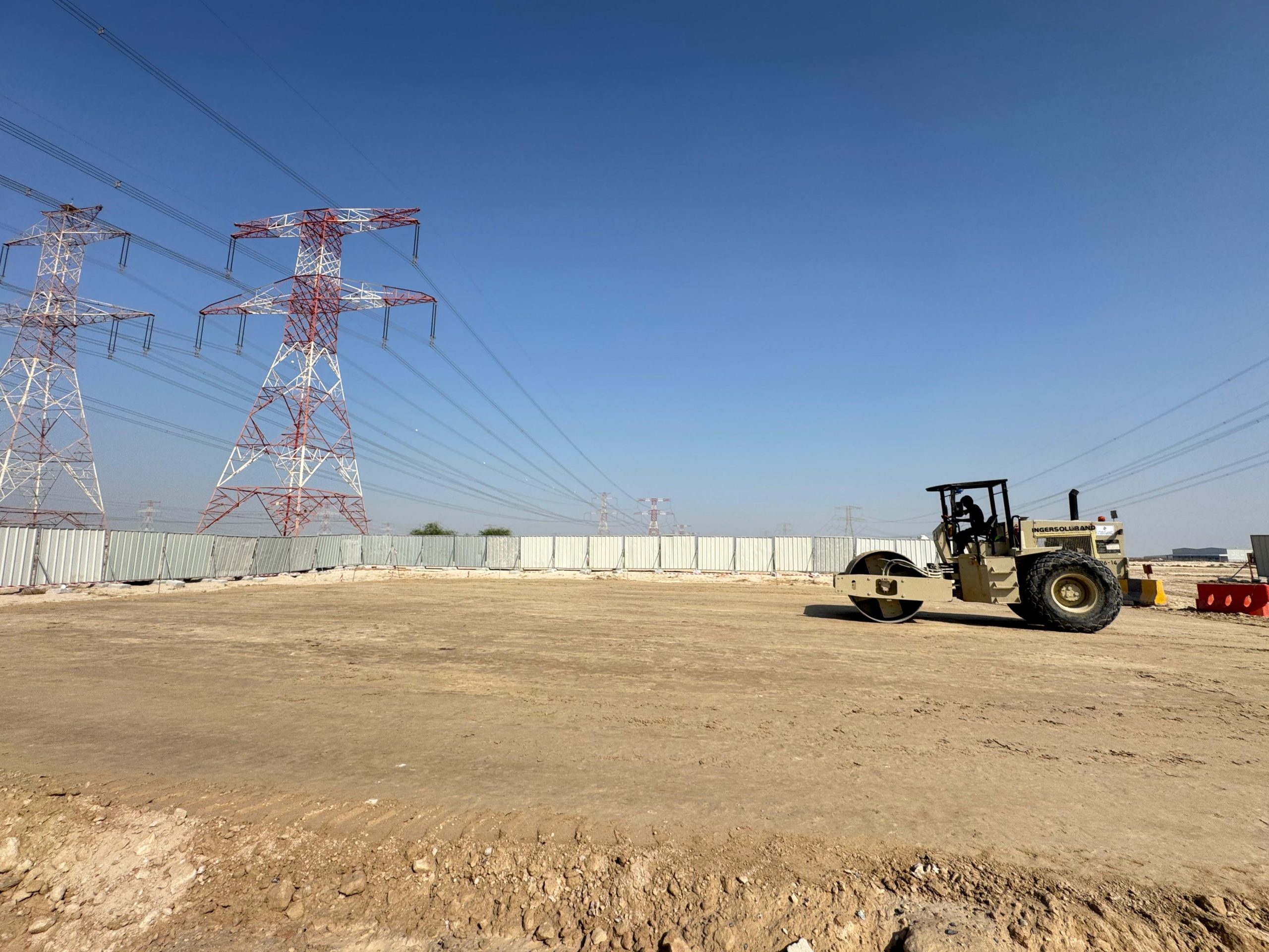 Site logistics works in Abu Dhabi